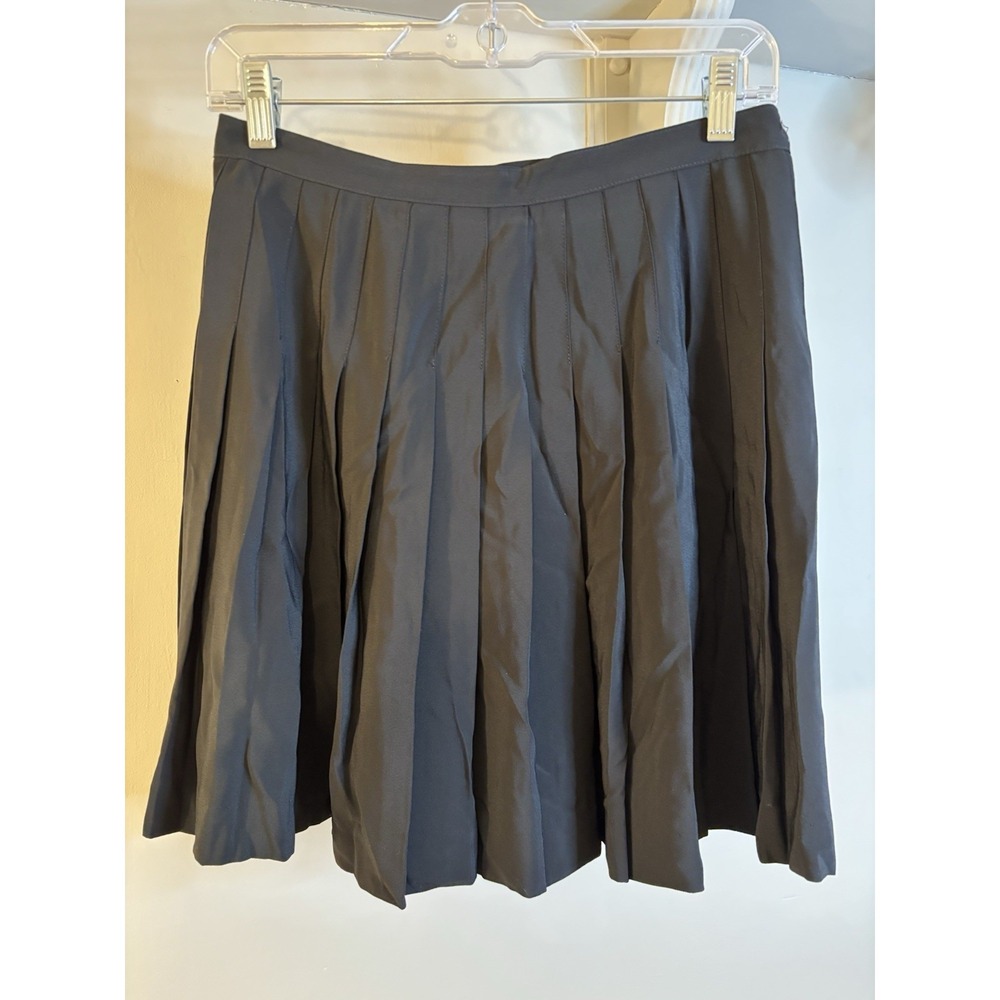 VTG‎ EXPRESS Black Pleated Mini Skirt 9/10 COMPAGNIE Internationale Academia